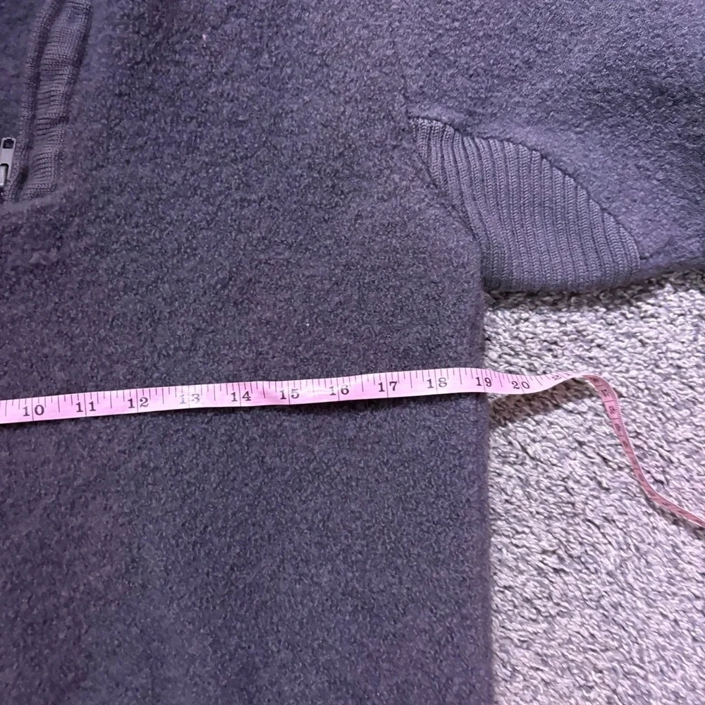 The North Face Quarter Zip‎ Sweater Mens XL Grey 100% Wool Vintage Gorpcore